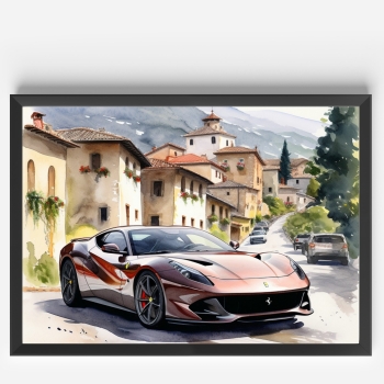 Ferarri Auto Poster Modell 6